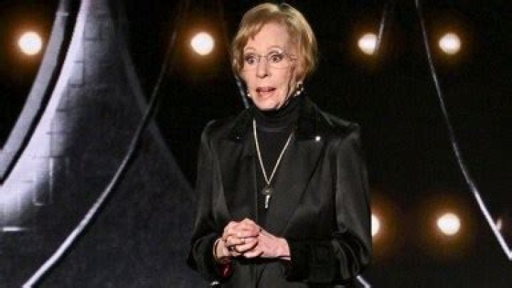 Carol Burnett Presents in Satin Black Blazer & Velvet Skirt at 2023 Emmys