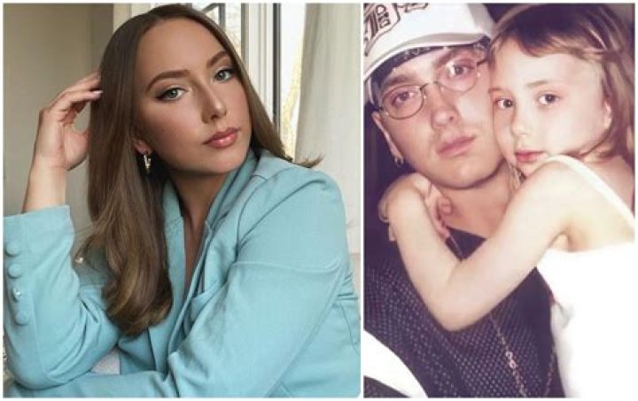 Eminem’s Daughter Hailie Rocks A Halter Crop Top & White Pants In Vacation Photo